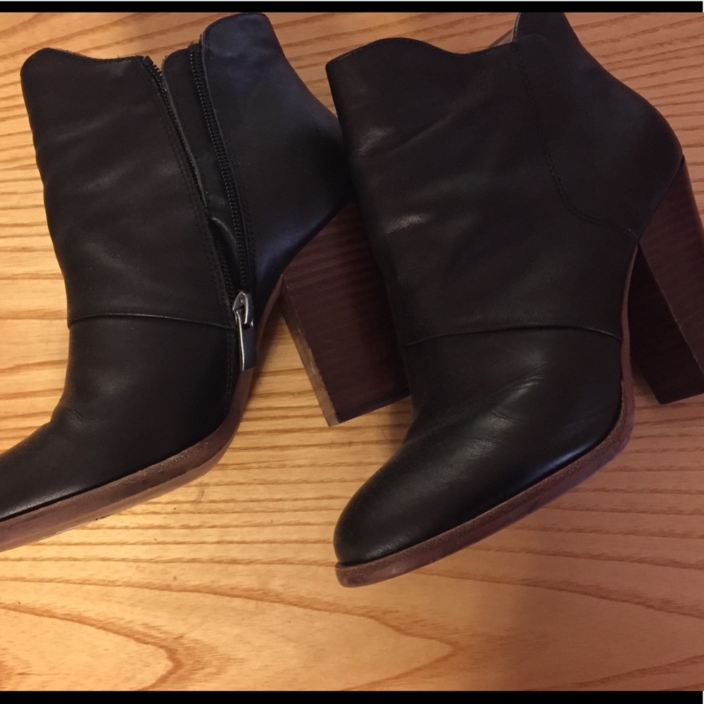 Halogen Stacked Heel Boots